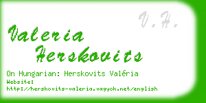 valeria herskovits business card