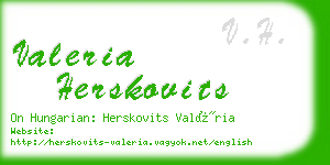 valeria herskovits business card